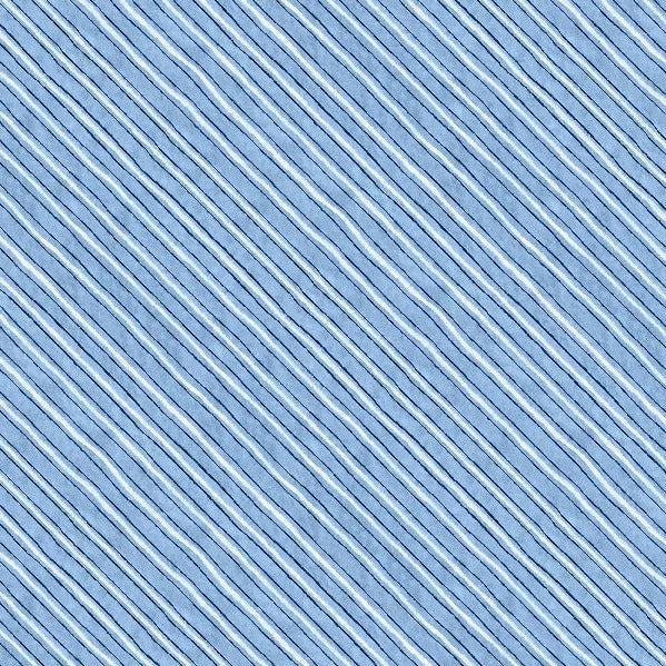 Frosty Frolic Blue Diagonal Stripe Fabric