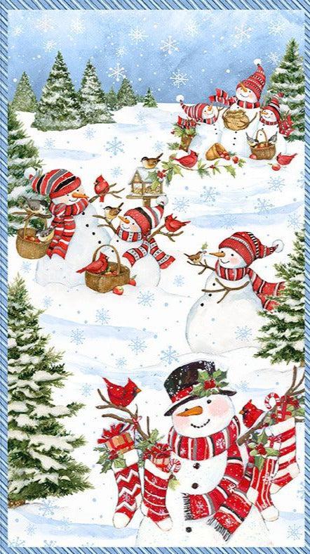 Frosty Frolic Multi Large Christmas 24" Panel-Wilmington Prints-My Favorite Quilt Store