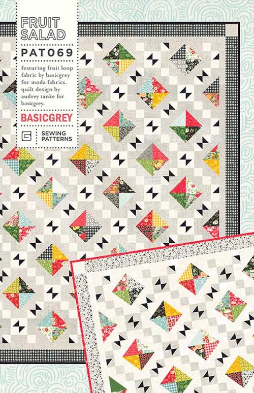 Fruit Salad Quilt Pattern-Basic Grey-My Favorite Quilt Store