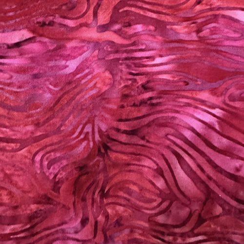 Full Bloom Bark Magenta Batik Fabric