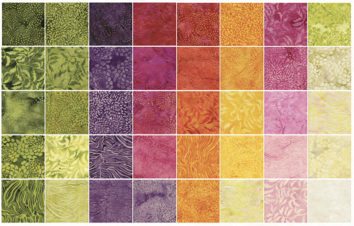 Full Bloom Batik 2½" Strip Set-Island Batik-My Favorite Quilt Store