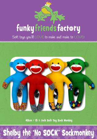 Funky Friends Factory Sock Monkey Pattern-Funky Friends Factory-My Favorite Quilt Store