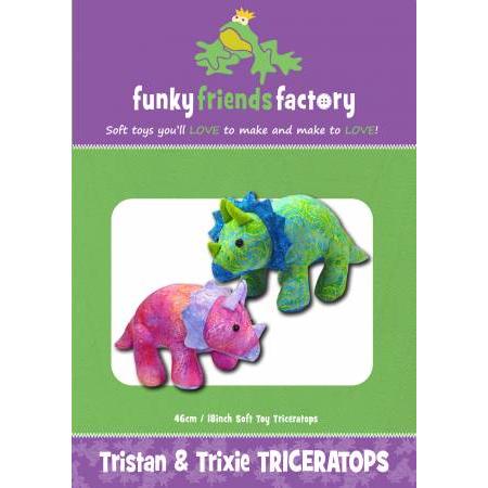 Funky Friends Trixie & Tristan Triceratops Pattern