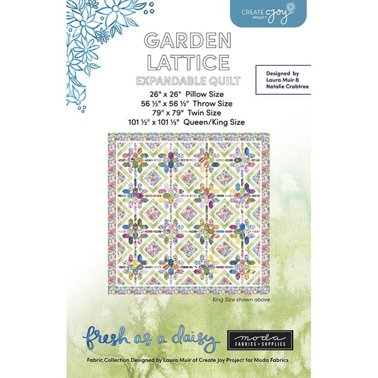 Garden Lattice Quilt Pattern-Moda Fabrics-My Favorite Quilt Store