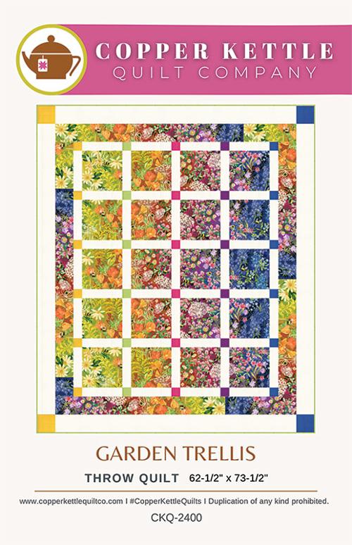 Garden Trellis Quilt Pattern-Copper Kettle Quilt Company-My Favorite Quilt Store