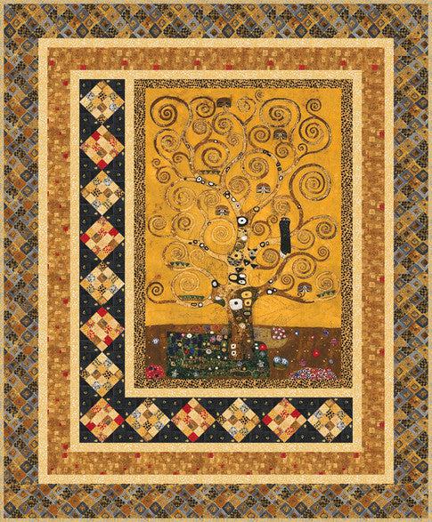 Gilded Tree Gustav Klimt Quilt Pattern - Free Pattern Download-Robert Kaufman-My Favorite Quilt Store