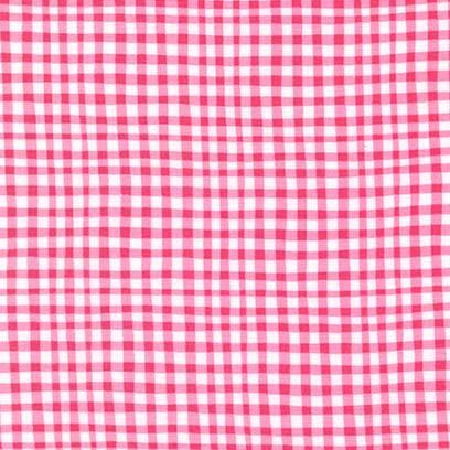 Gingham Play Pink Fabric