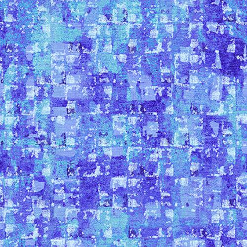 Glaze Blue Abstract Squares 108" Wide Back Fabric-Blank Quilting Corporation-My Favorite Quilt Store