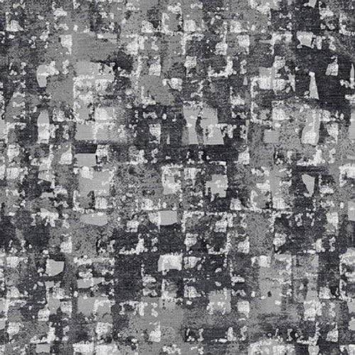 Glaze Charcoal Abstract Squares 108" Wide Back Fabric-Blank Quilting Corporation-My Favorite Quilt Store