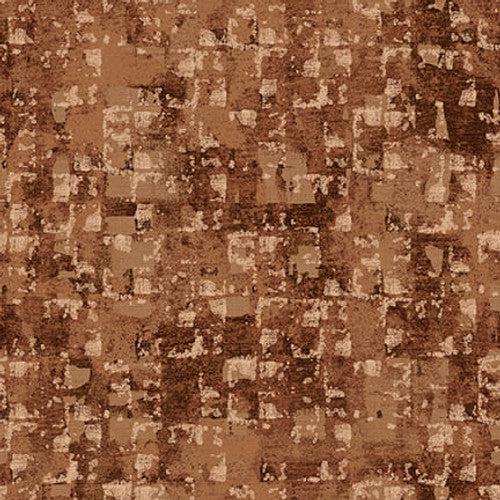 Glaze Cocoa Abstract Squares 108" Wide Back Fabric