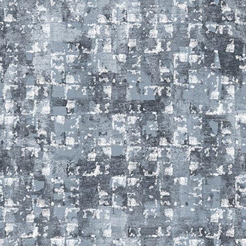 Glaze Gray Abstract Squares 108" Wide Back Fabric