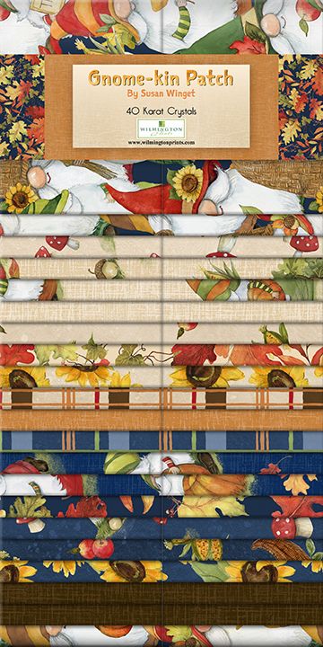 Gnome-kin Patch 2 1/2" Strip Pack-Wilmington Prints-My Favorite Quilt Store