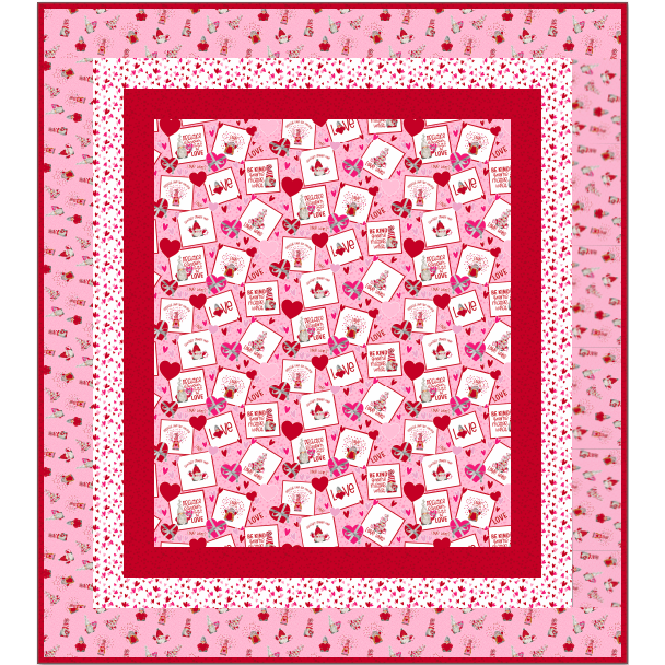 Gnomes in Love Quilt Pattern - Free Digital Download