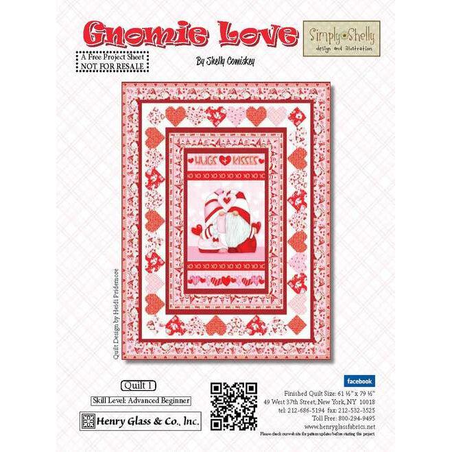 Gnomie Love Panel Quilt Pattern - Free Digital Download-Henry Glass Fabrics-My Favorite Quilt Store