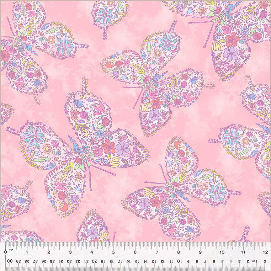 Goodness Gracious Pink Be Free Fabric-Windham Fabrics-My Favorite Quilt Store