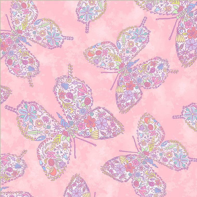 Goodness Gracious Pink Be Free Fabric-Windham Fabrics-My Favorite Quilt Store