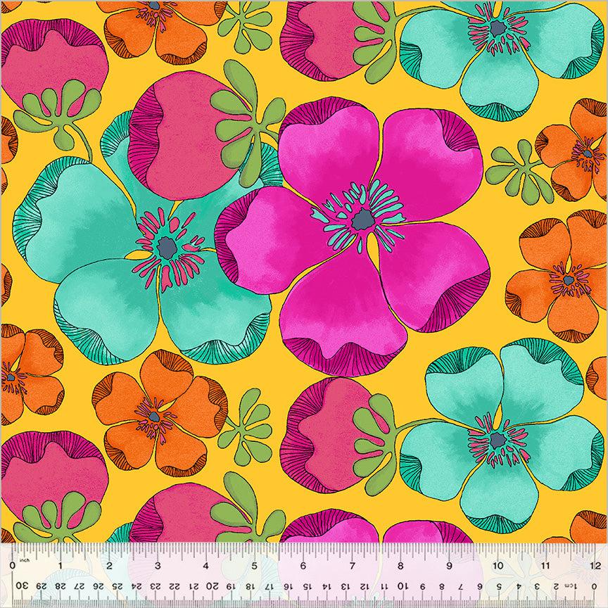 Goodness Gracious Sun Embrace Floral Fabric-Windham Fabrics-My Favorite Quilt Store