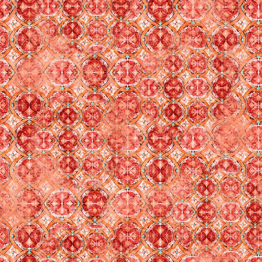 Grace & Charm Set Tonal Medallion Cinnamon Fabric