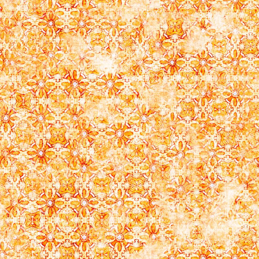 Grace & Charm Tonal Diamond Medallion Mandarin Fabric