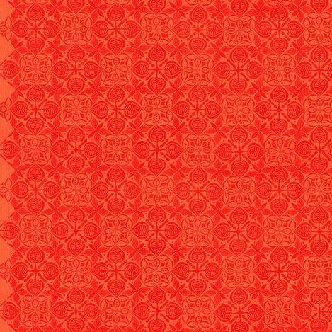Grace Tangerine Curious Fabric