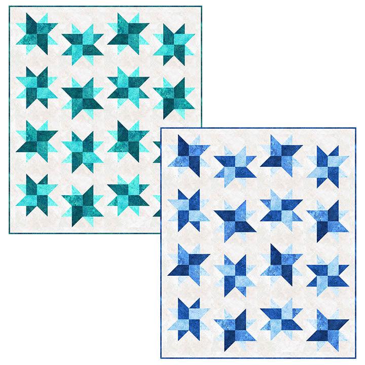 Gradations Starlight Quilt Pattern - Free Digital Download