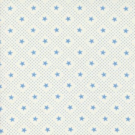 Grand Haven Cream Sky Star Check Blenders Fabric-Moda Fabrics-My Favorite Quilt Store