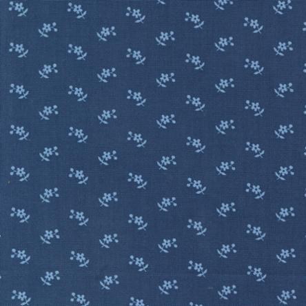 Grand Haven Navy Calico Daisy Fabric