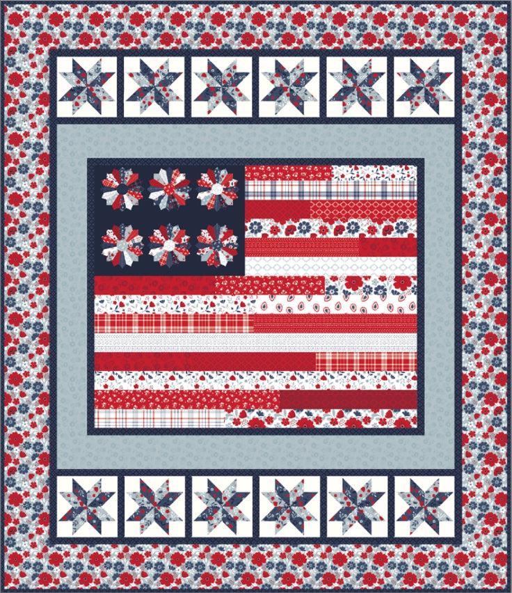 Grand Ole Flag Panel Quilt Pattern - Free Digital Download-Riley Blake Fabrics-My Favorite Quilt Store