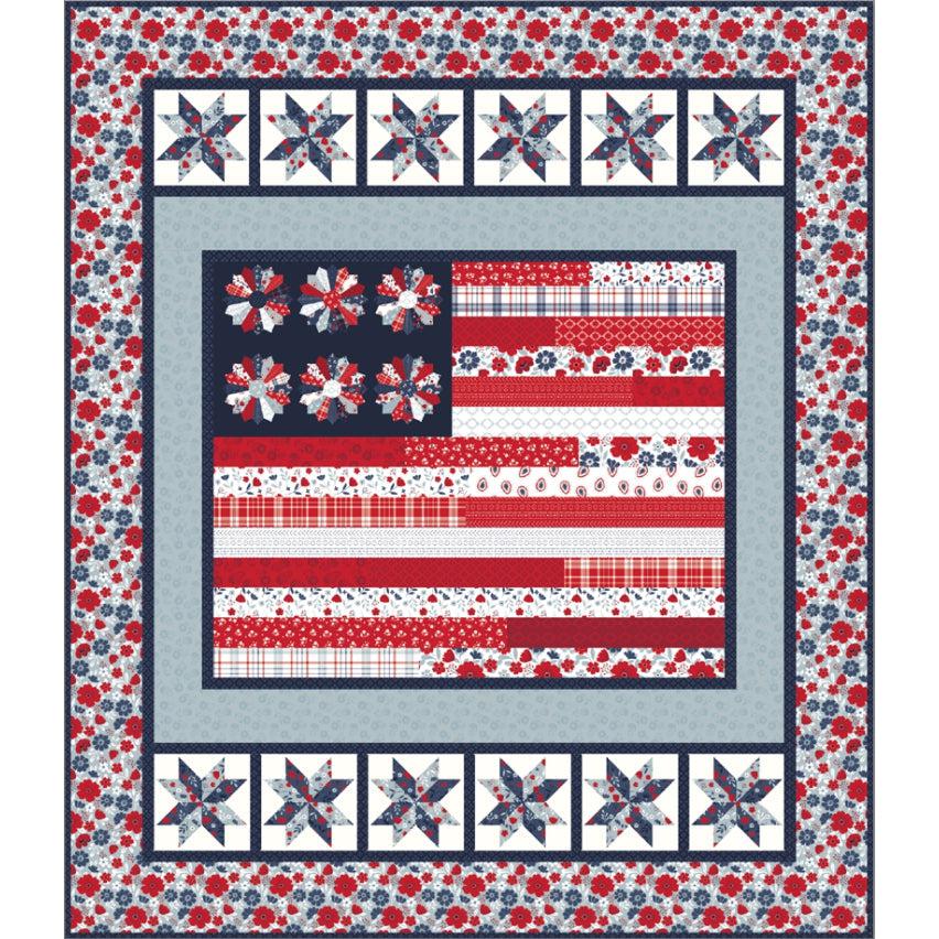 Grand Ole Flag Panel Quilt Pattern - Free Digital Download