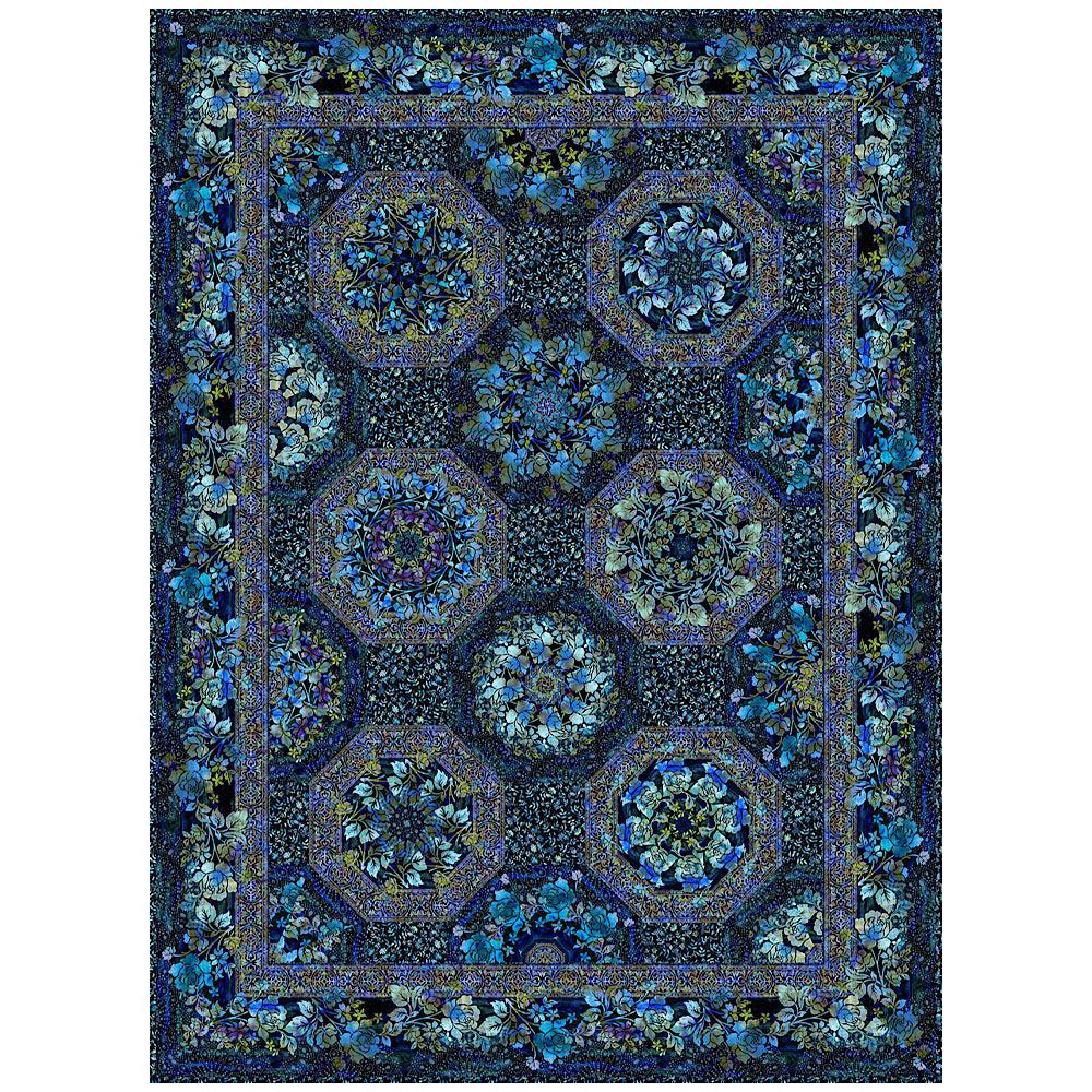 Halcyon 2 Blue Kaleidoscope Quilt Kit