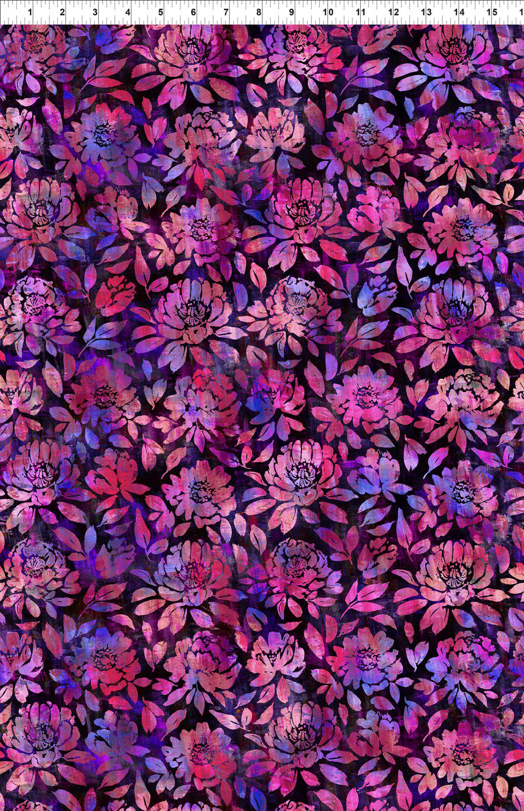 Halcyon 2 Purple Floral Fabric-In The Beginning Fabrics-My Favorite Quilt Store