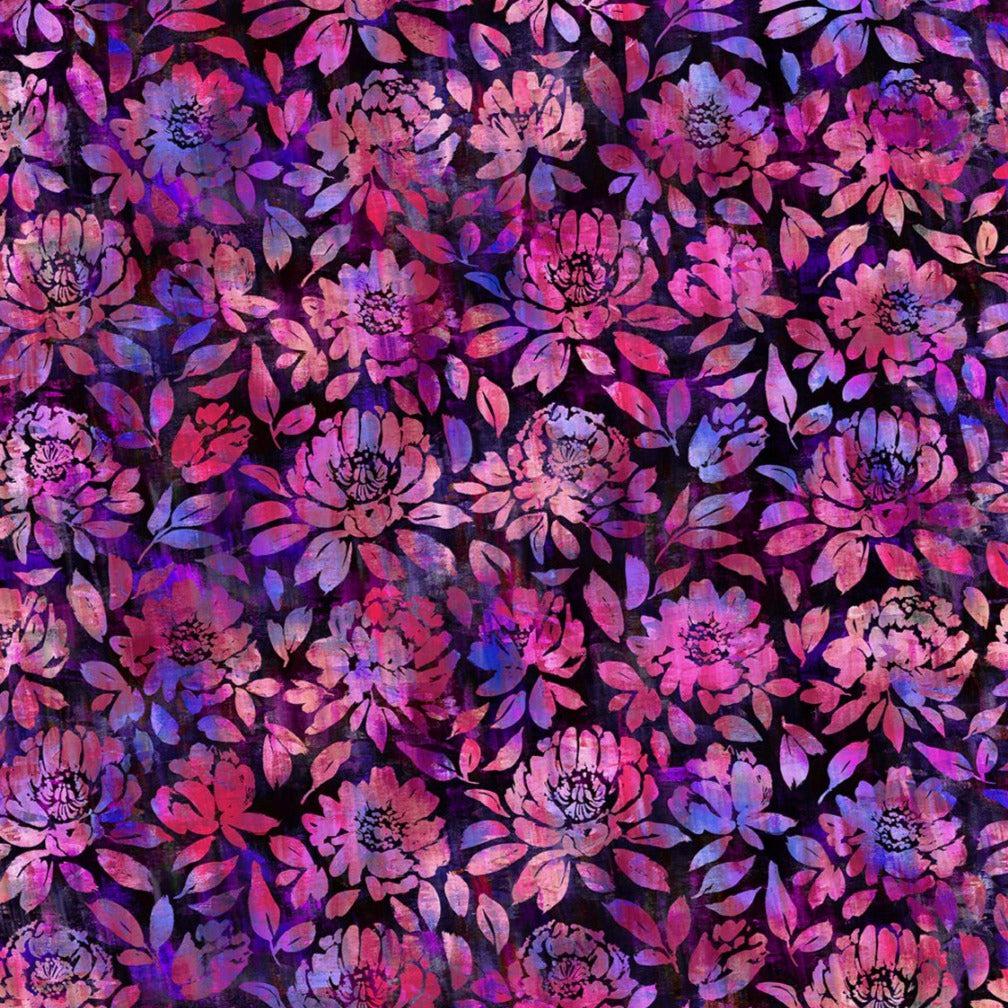 Halcyon 2 Purple Floral Fabric-In The Beginning Fabrics-My Favorite Quilt Store