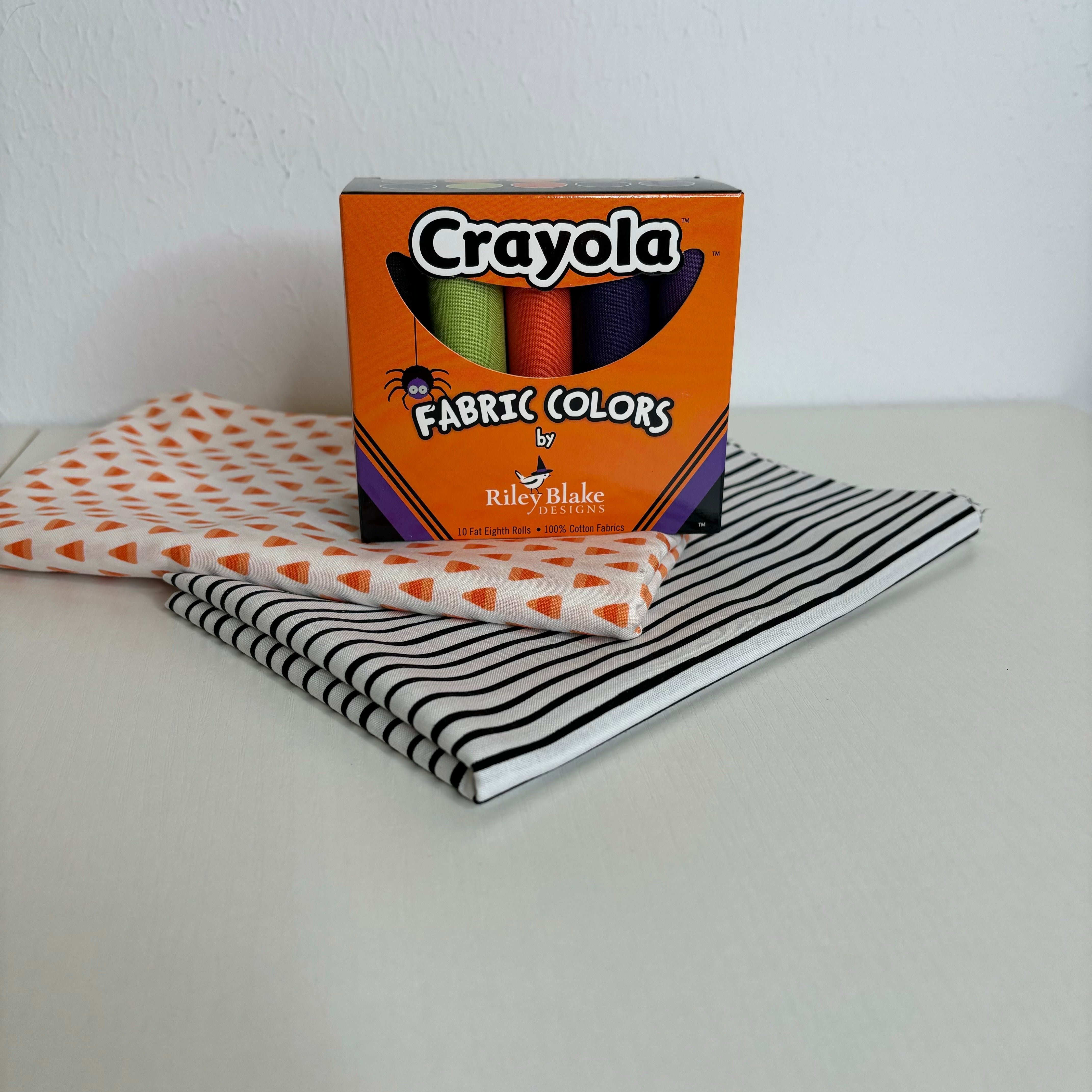 Halloween Crayola Candy Corn Stripe Table Runner Kit #19