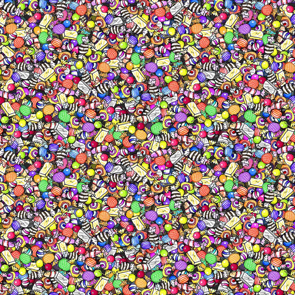 Halloween Parade Multi Packed Candy Digital Fabric