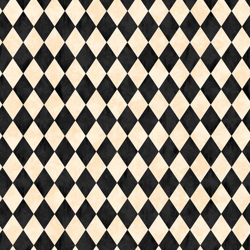 Hallow's Eve Cream Harlequin Fabric-Northcott Fabrics-My Favorite Quilt Store