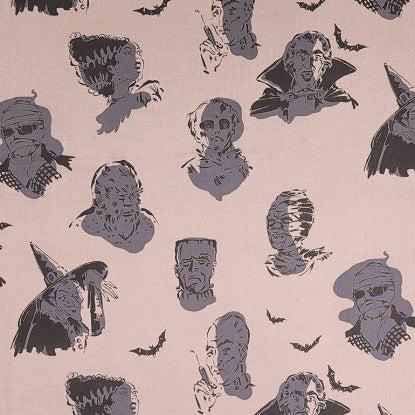 Haunted House Gray Scary Influencers Fabric-Alexander Henry Fabrics-My Favorite Quilt Store