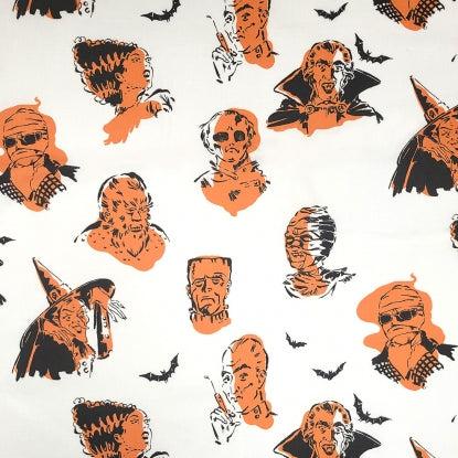 Haunted House Natural Scary Influencers Fabric