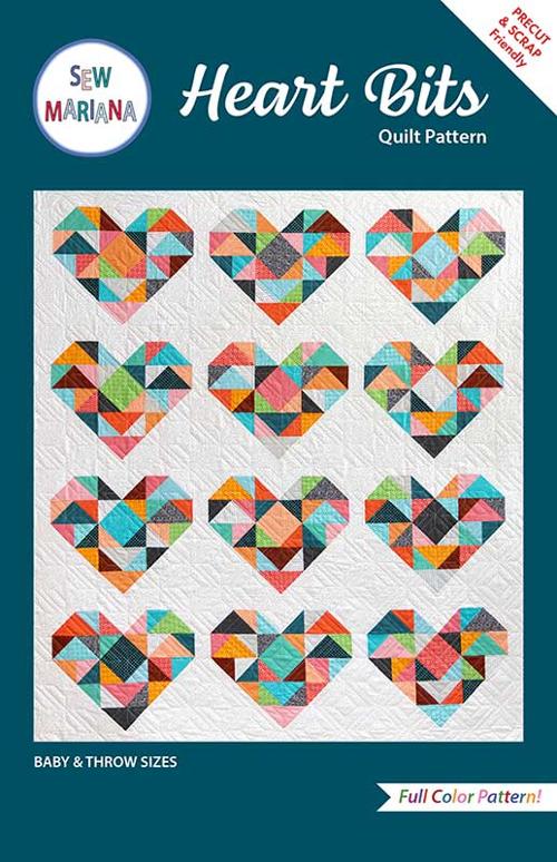 Heart Bits Quilt Pattern-Sew Mariana-My Favorite Quilt Store