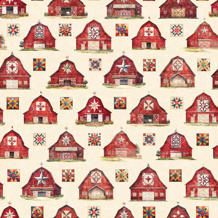 Heartland Barns Cream Fabric