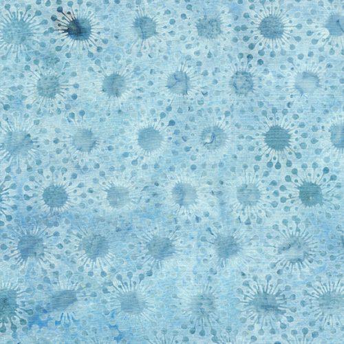 Heavy Metal Blue Sky Circle Dots Batik Fabric-Island Batik-My Favorite Quilt Store