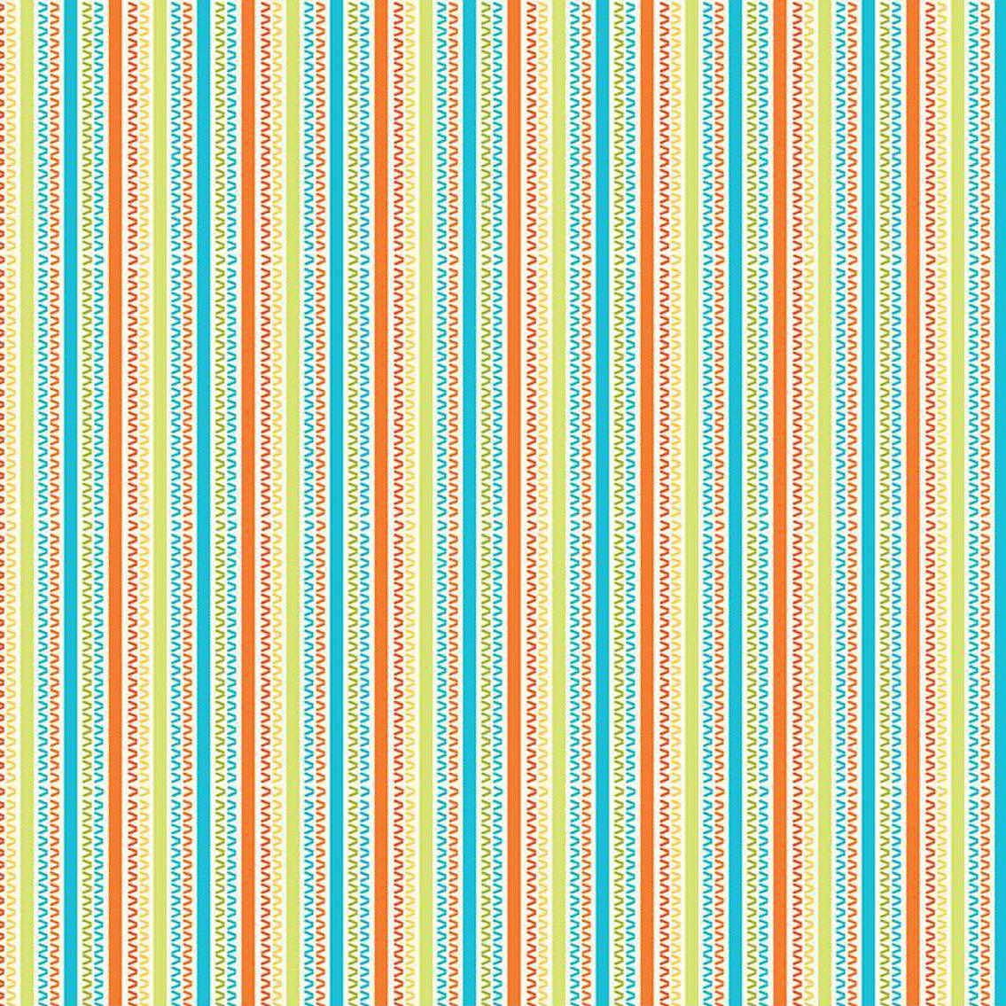 Here Comes The Sun Multi Stripes Fabric