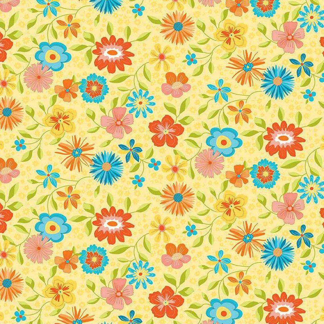 Here Comes The Sun Yellow Main Fabric