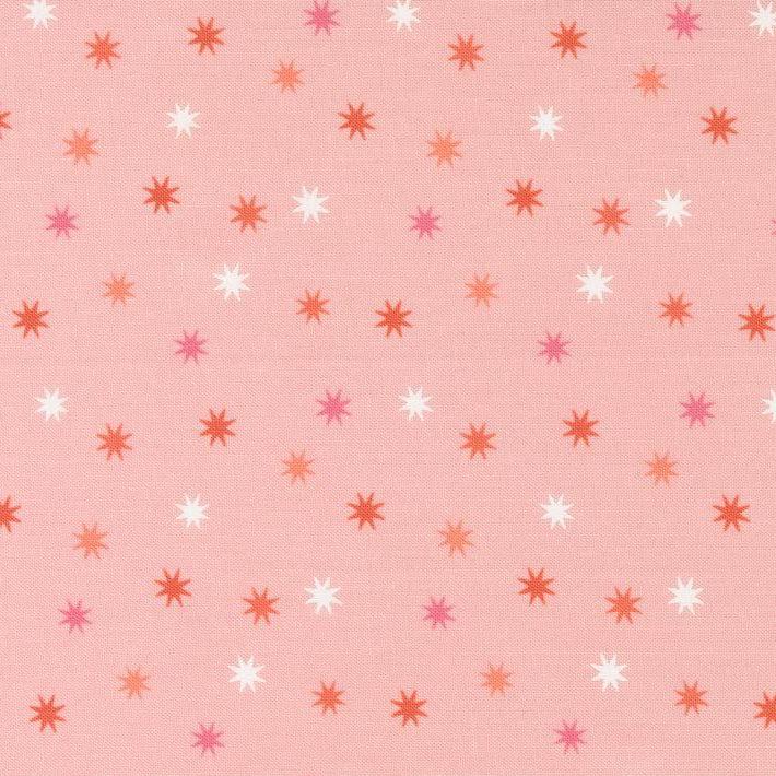 Hey Boo Bubble Gum Pink Magic Stars Fabric