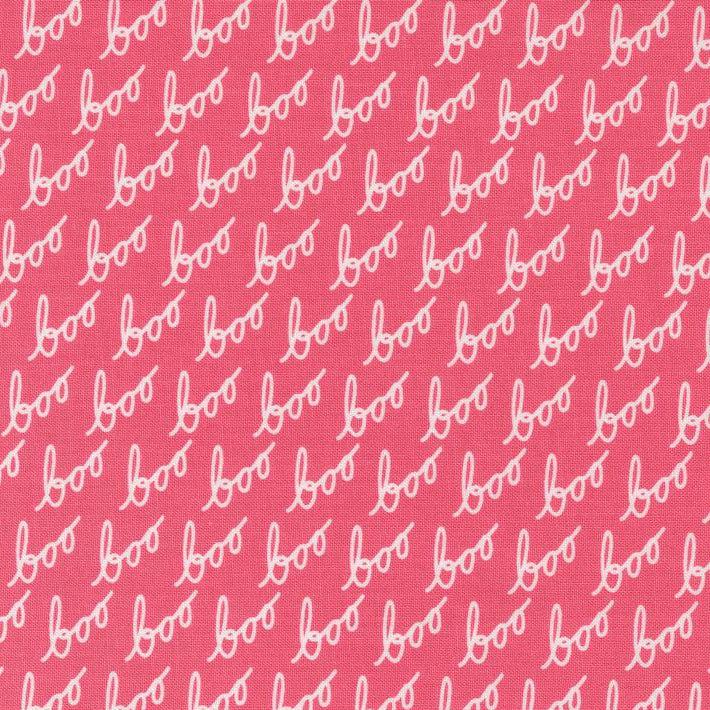 Hey Boo Love Potion Pink Boo Text Fabric-Moda Fabrics-My Favorite Quilt Store