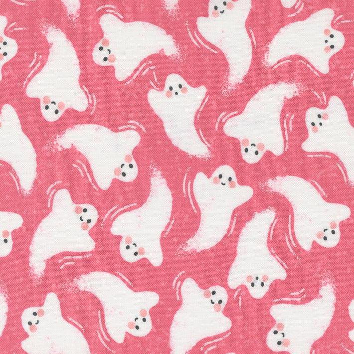Hey Boo Love Potion Pink Friendly Ghost Fabric