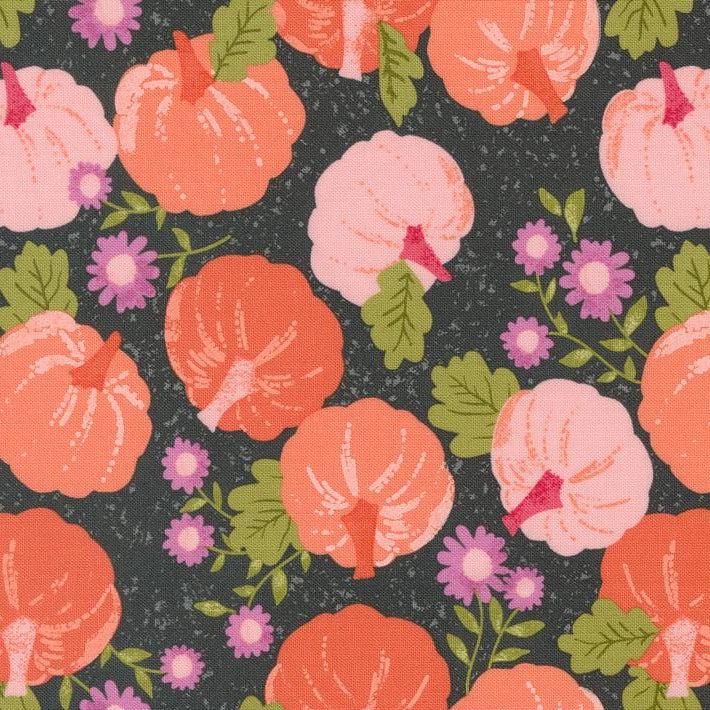 Hey Boo Midnight Pumpkin Patch Fall Fabric