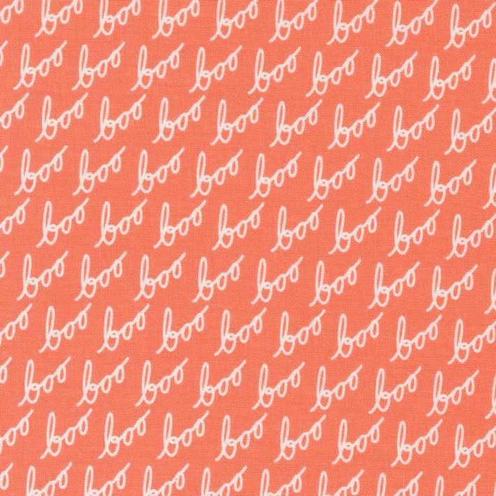 Hey Boo Soft Pumpkin Boo Text Fabric-Moda Fabrics-My Favorite Quilt Store