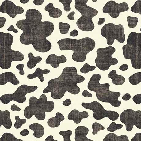 Hey Cowgirl Charcoal Cow Skin Fabric