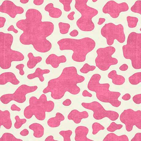 Hey Cowgirl Pink Cow Skin Fabric