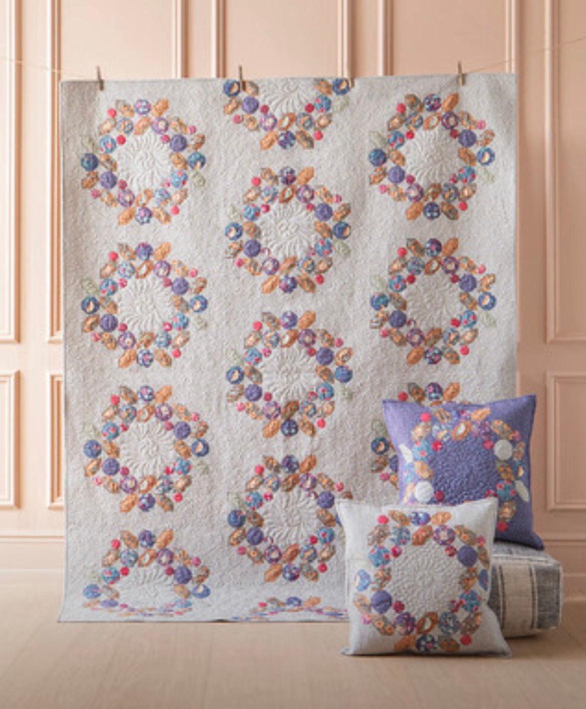 Hibernation Berry Wreath Blue/Hazel Quilt Pattern-Digital Download-Tilda Fabrics-My Favorite Quilt Store